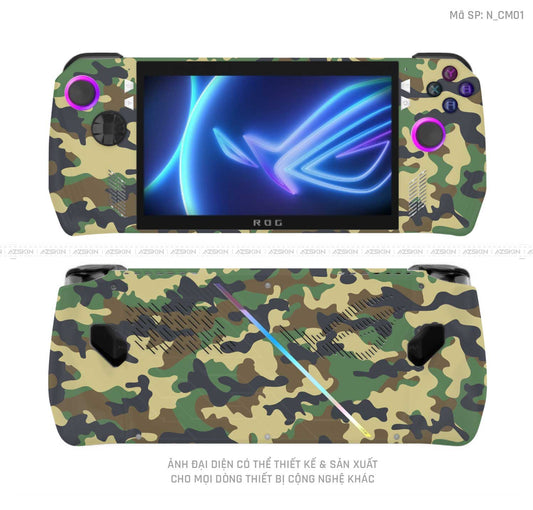 Dán Skin Máy Chơi Game Asus ROG Hình Camo | N_CM01