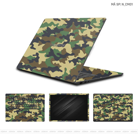 Dán Skin Laptop Gigabyte Hình Camo | N_CM01