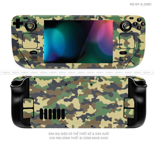 Dán Skin Máy Chơi Game Steam Deck Hình Camo | N_CM01