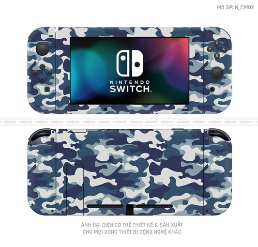 Dán Skin Máy Chơi Game Nintendo Switch Hình Camo | N_CM02