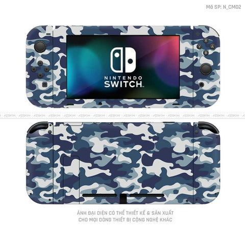 Dán Skin Máy Chơi Game Nintendo Switch Hình Camo | N_CM02