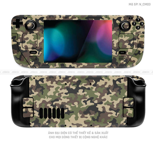 Dán Skin Máy Chơi Game Steam Deck Hình Camo | N_CM03