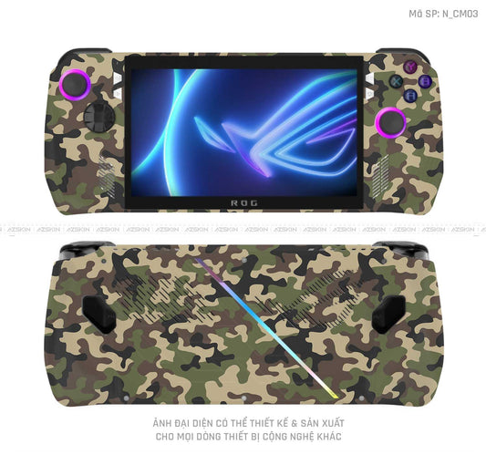 Dán Skin Máy Chơi Game Asus ROG Hình Camo | N_CM03