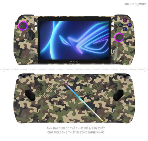 Dán Skin Máy Chơi Game Asus ROG Hình Camo | N_CM03