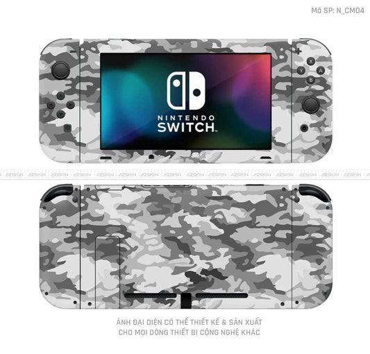 Dán Skin Máy Chơi Game Nintendo Switch Hình Camo | N_CM04