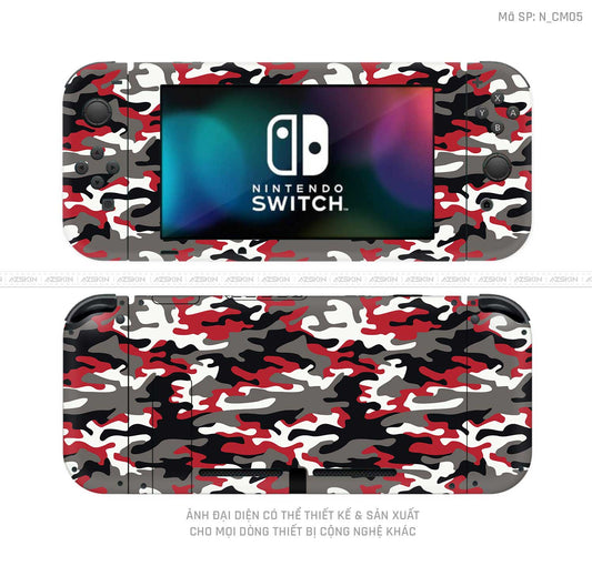 Dán Skin Máy Chơi Game Nintendo Switch Hình Camo | N_CM05
