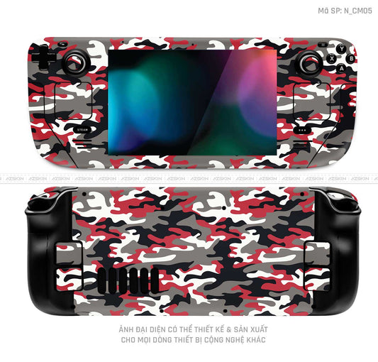 Dán Skin Máy Chơi Game Steam Deck Hình Camo | N_CM05