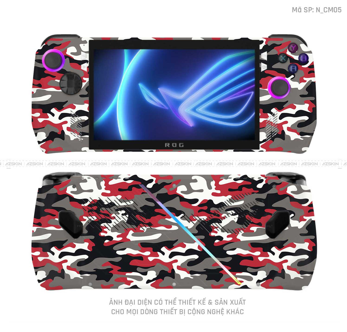Dán Skin Máy Chơi Game Asus ROG Hình Camo | N_CM05
