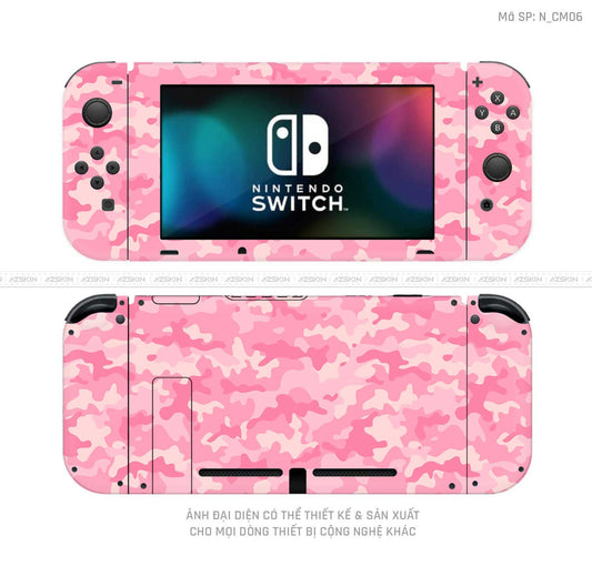 Dán Skin Máy Chơi Game Nintendo Switch Hình Camo | N_CM06