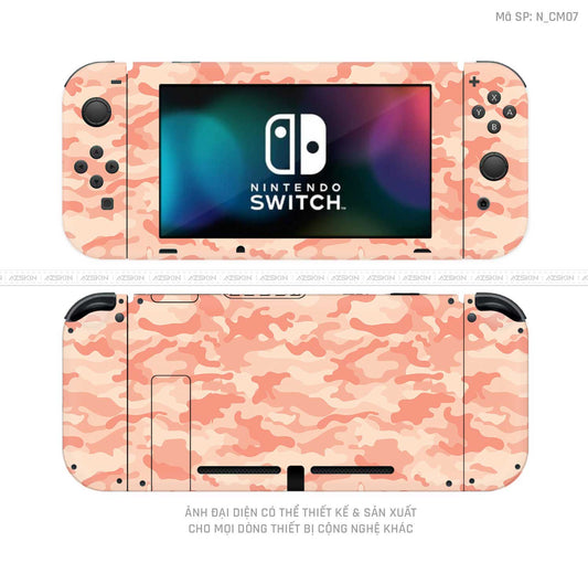 Dán Skin Máy Chơi Game Nintendo Switch Hình Camo | N_CM07