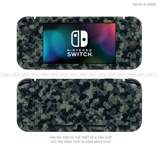 Dán Skin Máy Chơi Game Nintendo Switch Hình Camo | N_CM08