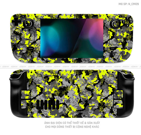 Dán Skin Máy Chơi Game Steam Deck Hình Camo | N_CM09