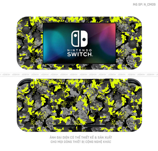 Dán Skin Máy Chơi Game Nintendo Switch Hình Camo | N_CM09