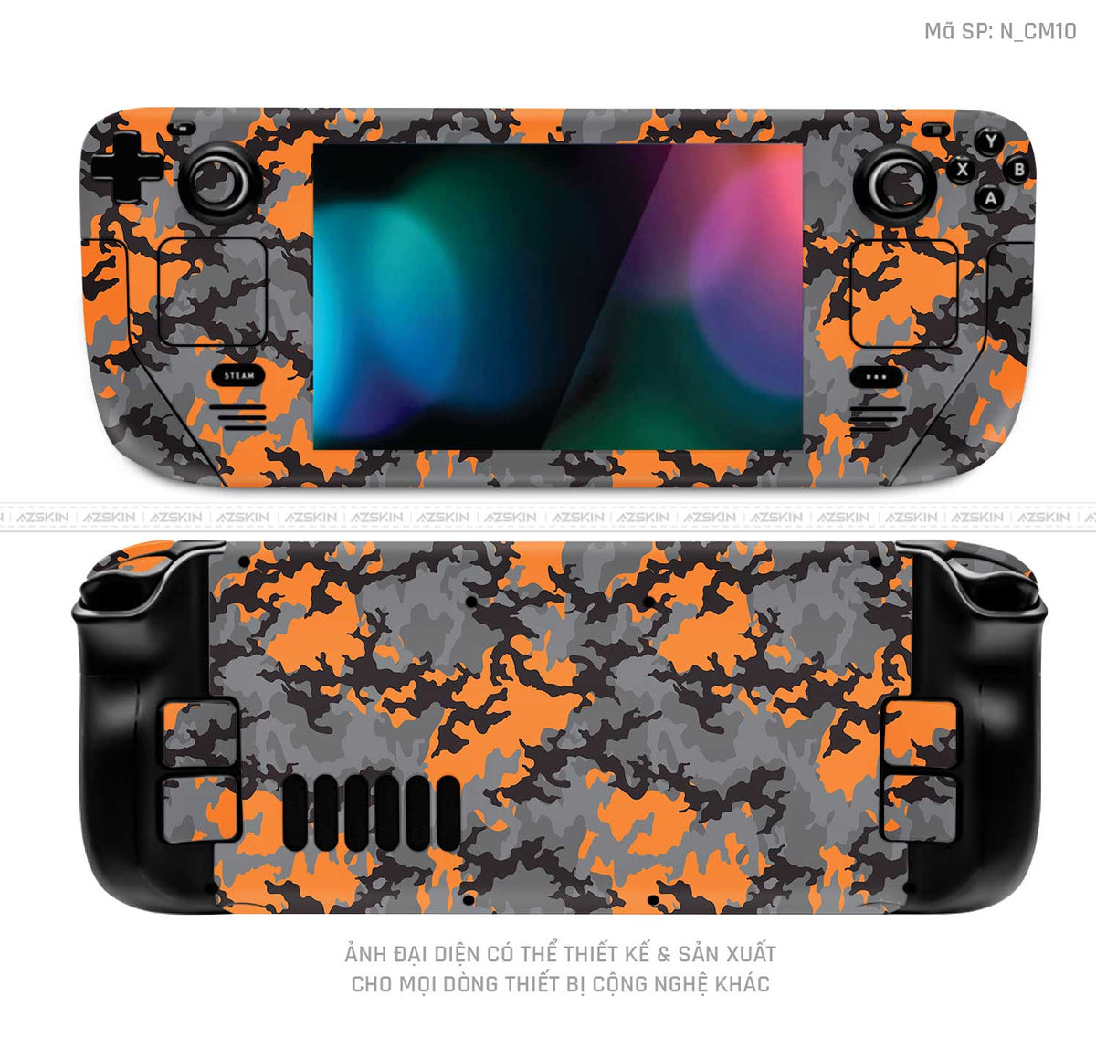 Dán Skin Máy Chơi Game Steam Deck Hình Camo | N_CM10