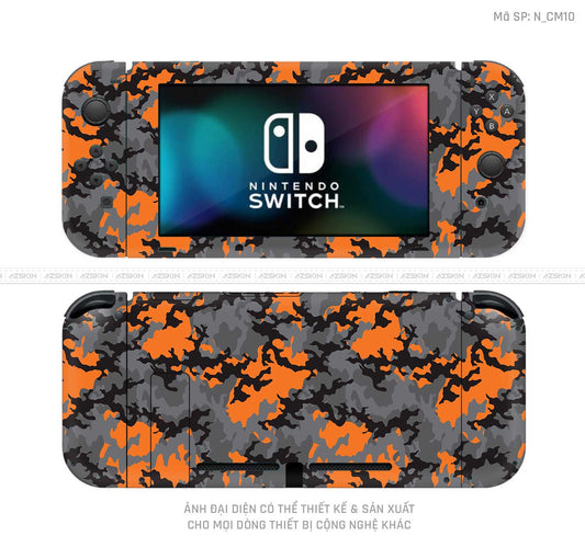 Dán Skin Máy Chơi Game Nintendo Switch Hình Camo | N_CM10