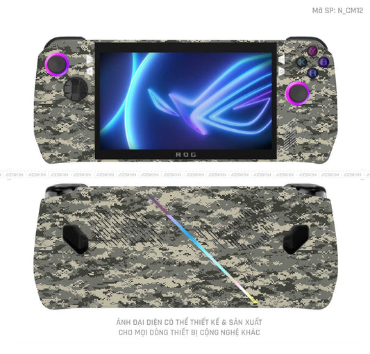 Dán Skin Máy Chơi Game Asus ROG Hình Camo | N_CM12