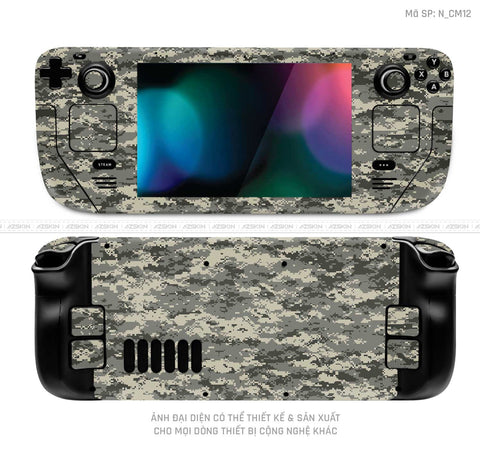 Dán Skin Máy Chơi Game Steam Deck Hình Camo | N_CM12