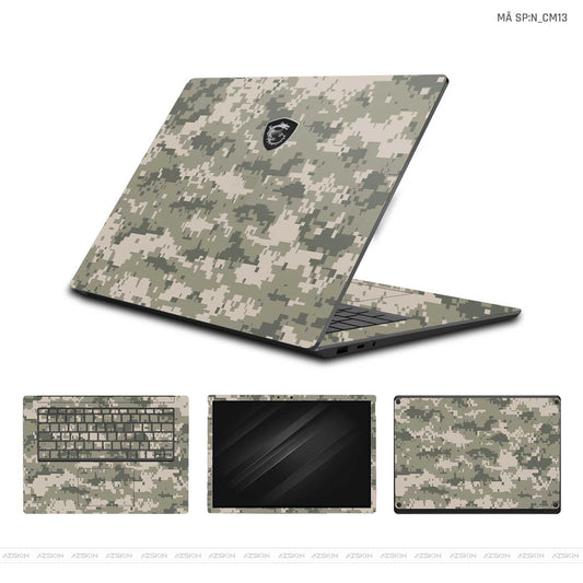 Dán Skin Laptop MSI Hình Camo | N_CM13