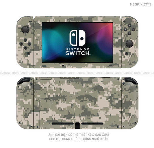 Dán Skin Máy Chơi Game Nintendo Switch Hình Camo | N_CM13