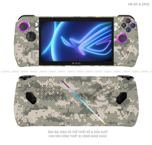 Dán Skin Máy Chơi Game Asus ROG Hình Camo | N_CM13