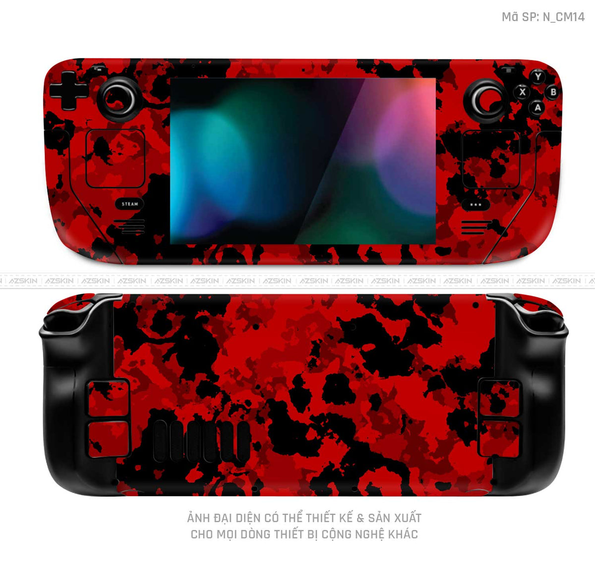 Dán Skin Máy Chơi Game Steam Deck Hình Camo | N_CM14