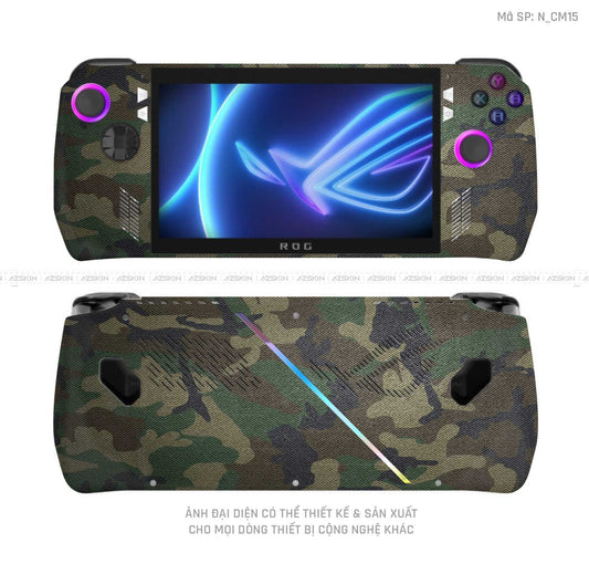 Dán Skin Máy Chơi Game Asus ROG Hình Camo | N_CM15