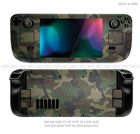 Dán Skin Máy Chơi Game Steam Deck Hình Camo | N_CM15