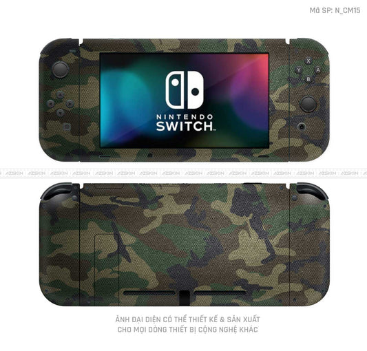 Dán Skin Máy Chơi Game Nintendo Switch Hình Camo | N_CM15