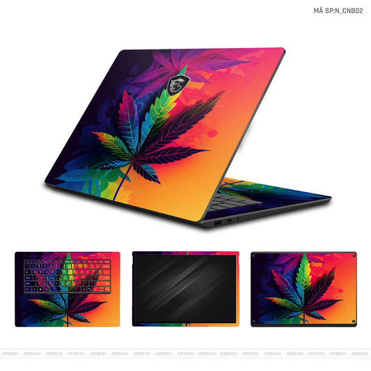 Dán Skin Laptop MSI Hình Canabis | N_CNB02