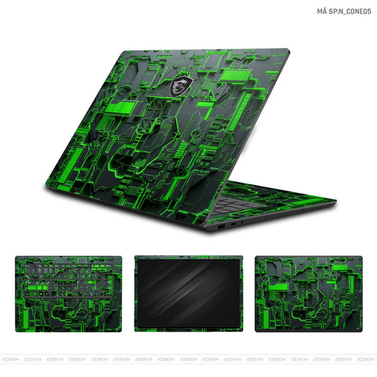 Dán Skin Laptop MSI Hình Công Nghệ | N_CONE05