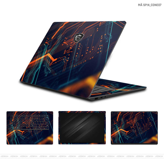 Dán Skin Laptop MSI Hình Công Nghệ | N_CONE07