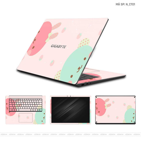 Dán Skin Laptop Gigabyte Hình Dễ Thương | N_CT01