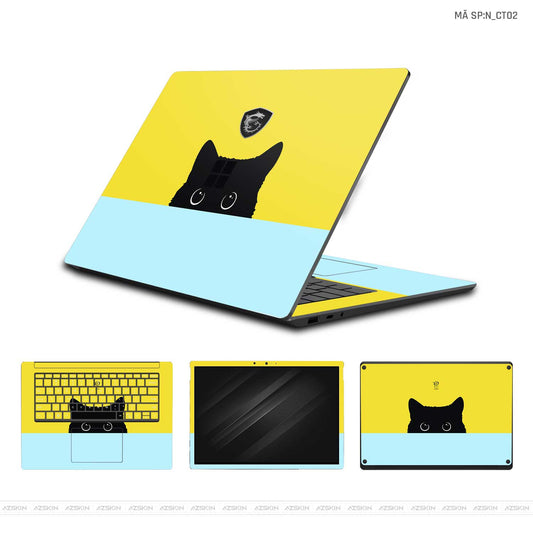 Dán Skin Laptop MSI Hình Mèo Cute | N_CT02