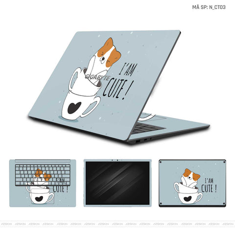 Dán Skin Laptop Gigabyte Hình Dễ Thương | N_CT03