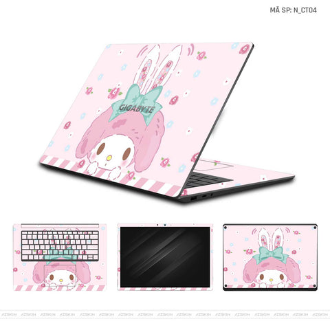 Dán Skin Laptop Gigabyte Hình Dễ Thương | N_CT04