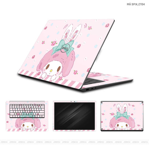 Dán Skin Laptop Dell Hình Thỏ Cute | N_CT04