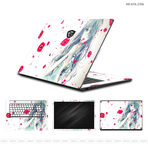 Dán Skin Laptop MSI Hình Dễ Thương | N_CT06