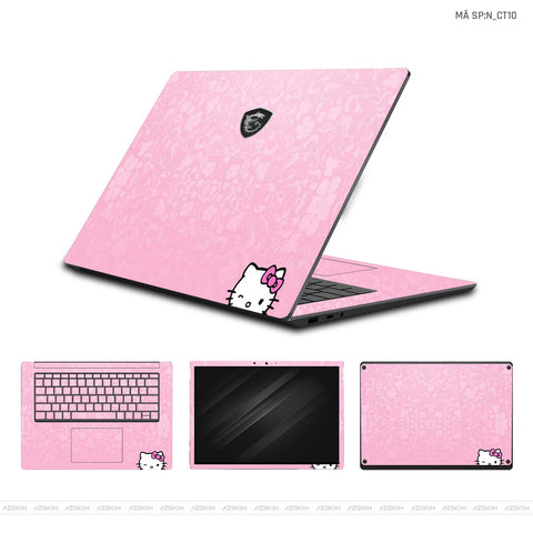Dán Skin Laptop MSI Hình Hello Kitty | N_CT10