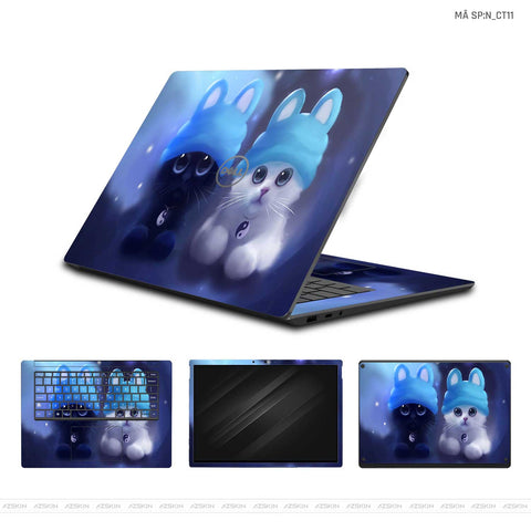 Dán Skin Laptop Dell Hình Mèo Dễ Thương | N_CT11