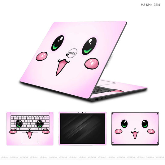 Dán Skin Laptop Dell Hình Thỏ Cute | N_CT14