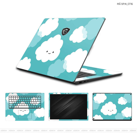 Dán Skin Laptop MSI Hình Đám Mây Dễ Thương | N_CT16