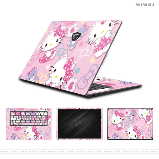 Dán Skin Laptop MSI Hình Hello Kitty | N_CT19
