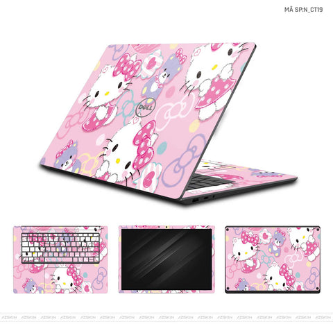Dán Skin Laptop Dell Hình Hello Kitty | N_CT19