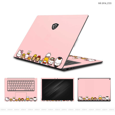 Dán Skin Laptop MSI Hình Hello Kitty | N_CT21