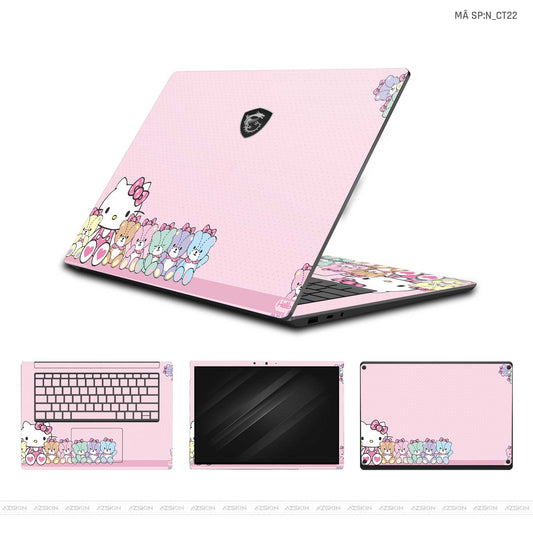 Dán Skin Laptop MSI Hình Hello Kitty | N_CT22