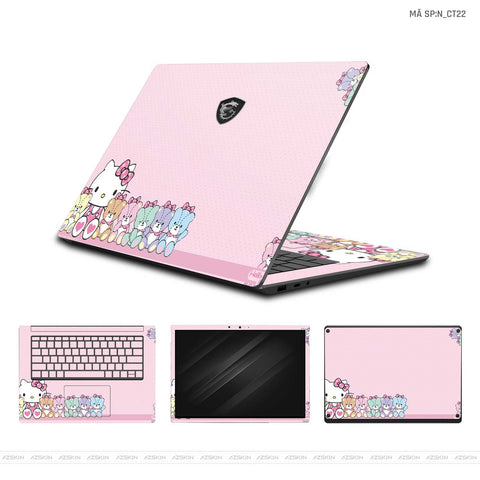 Dán Skin Laptop MSI Hình Hello Kitty | N_CT22