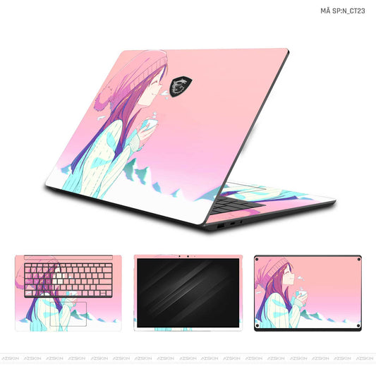 Dán Skin Laptop MSI Hình Dễ Thương | N_CT23