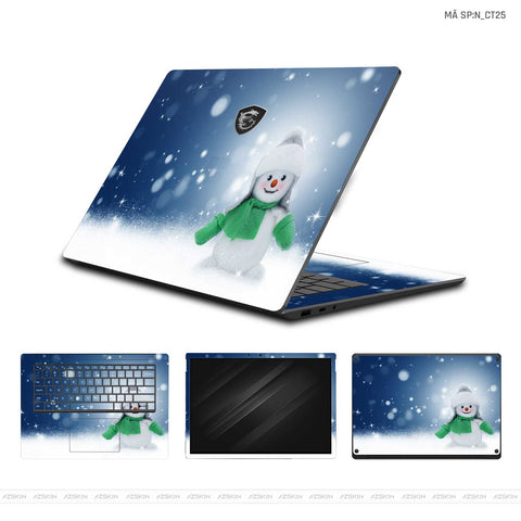 Dán Skin Laptop MSI Hình Người Tuyết Dễ Thương | N_CT25
