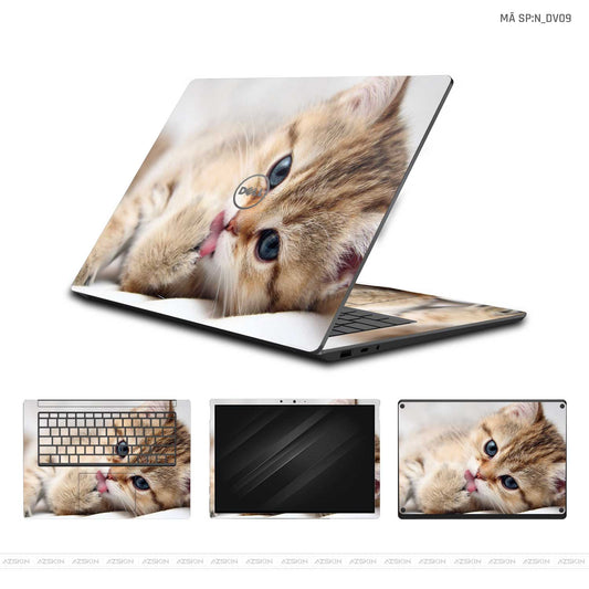 Dán Skin Laptop Dell Hình Mèo | N_DV09
