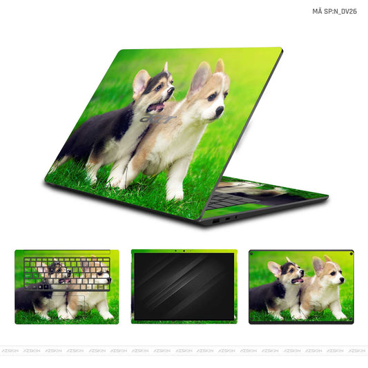 Dán Skin Laptop Acer Hình Cún Dễ Thương | N_DV26